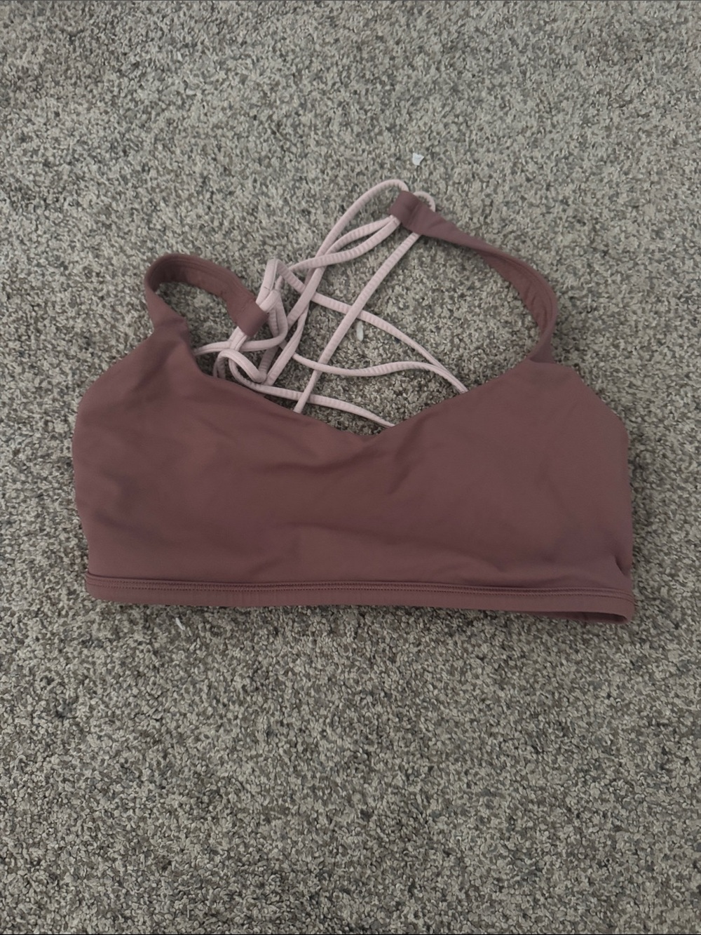 Lululemon Strappy Bralette in Mauve Pink